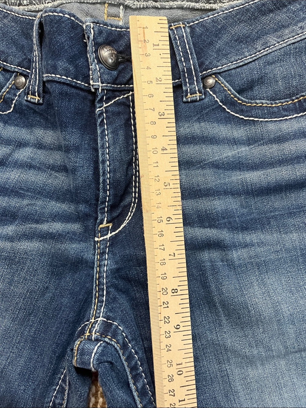 Ariat R.E.A.L. Boot Cut Jeans Women’s Size 31 Short Western Embroidered Pockets - Picture 5 of 12